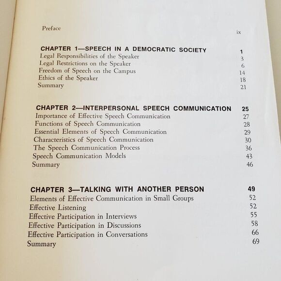 Vintage Speech A Basic Text by Robert C. Jeffrey GUC - Picture 5 of 10